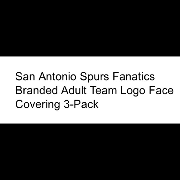 (3) Pack Face Mask San Antonio Spurs - Picture 2 of 2